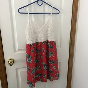 White and Pink Dress